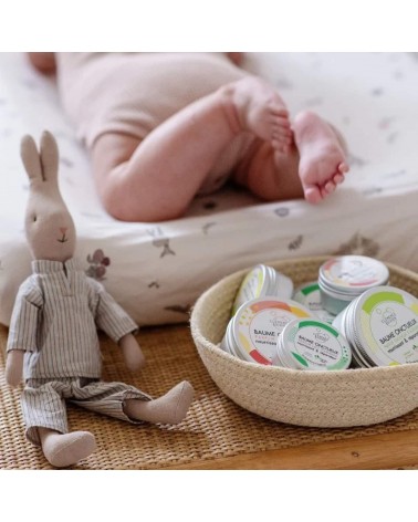 mini Baume oncteux - Parfum Lait d'amande Clémence et Vivien cosmetique naturel de qualité vegan