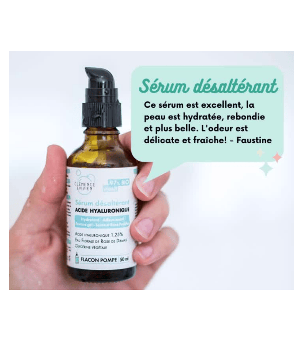 Quenching serum Clémence et Vivien vegan cruelty free cosmetic compagnies