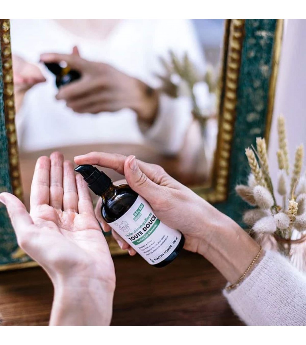 Cleansing oil - Almond milk fragrance Clémence et Vivien vegan cruelty free cosmetic compagnies