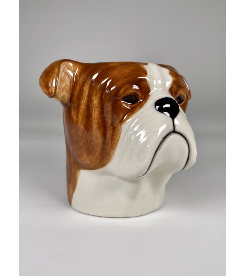 Englische Bulldogge - Stiftehalter & Blumentopf - Hund Quail Ceramics schreibtisch büro kinder besteckbehälter make up pinsel...