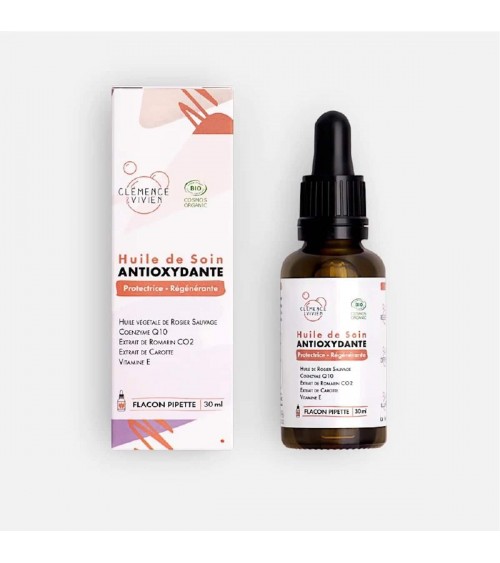 Antioxidant skin care oil Clémence et Vivien vegan cruelty free cosmetic compagnies