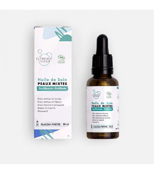 Skincare - Face oil for combination skin Clémence et Vivien vegan cruelty free cosmetic compagnies