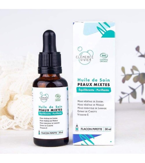 Olio per la cura del viso - pelle mista Clémence et Vivien cosmetici naturali cosmeci svizzeri