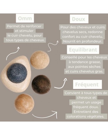 L’Équilibrant - Shampoing solide naturel Wilmotte Cosmétique meilleur doux sans bouteille emballage plastique