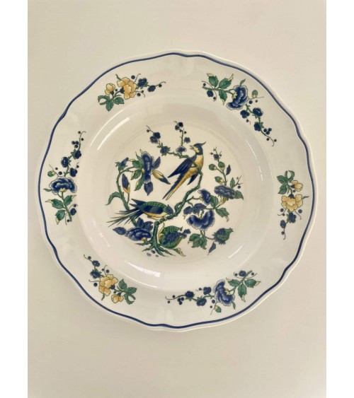 Villeroy & Boch Phoenix blau - Piatto fondo kitatori mobili Oggetto di design vintage svizzera