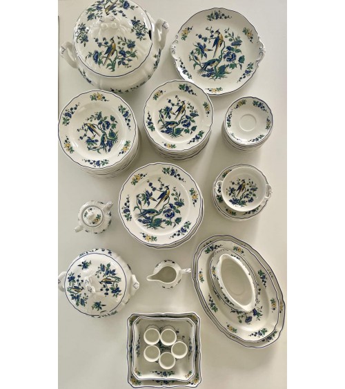 Villeroy & Boch Phoenix blau - Assiette creuse en porcelaine kitatori meuble vintage shop online boutique suisse