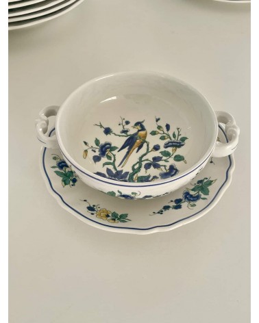 Villeroy & Boch Phoenix blau - Soup bowl with saucer kitatori switzerland vintage furniture design classics