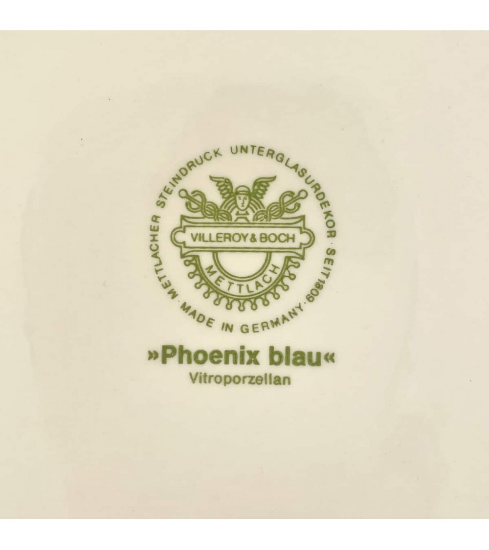 Villeroy & Boch Phoenix blau - portauovo in porcellana kitatori mobili Oggetto di design vintage svizzera