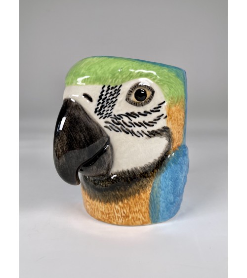 Pencil Pot - Parrot "Macaw" Quail Ceramics Pots design switzerland original