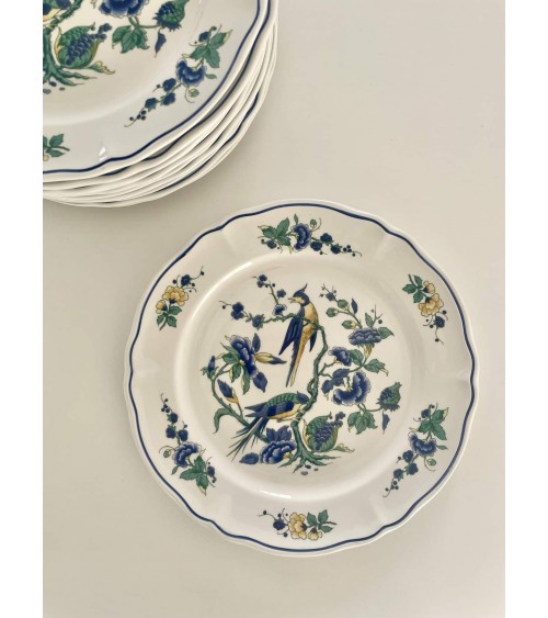 Villeroy & Boch Phoenix blau - Assiette plate en porcelaine kitatori meuble vintage shop online boutique suisse