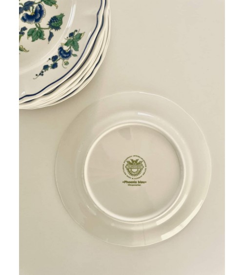 Villeroy & Boch Phoenix blau - Piatto da dessert kitatori mobili Oggetto di design vintage svizzera