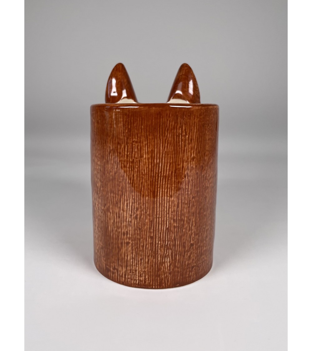 Fuchs - Stiftehalter & Blumentopf Quail Ceramics schreibtisch büro kinder besteckbehälter make up pinselhalter