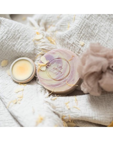 Sweet almond and ylang-ylang - Natural handmade soap Saly Savons hand good body face luxury soap