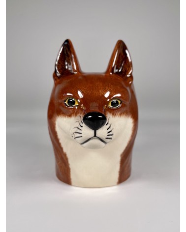 Fox - Animal Pencil pot & Flower pot Quail Ceramics pretty pen pot holder cutlery toothbrush makeup brush