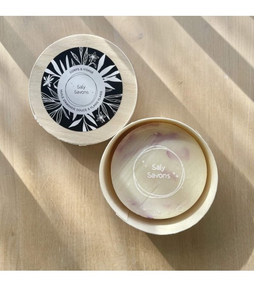 Süßmandel und Ylang-Ylang - feste Bio Seife, Naturseife Saly Savons handgemachte Seifen Seifenstück Vegan natur natürliche se...