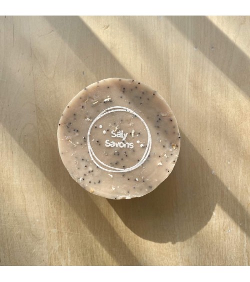 Macadamia e cereali - Scrub per il corpo, Sapone naturale Saly Savons saponi solidi naturali artiginali ecoligico