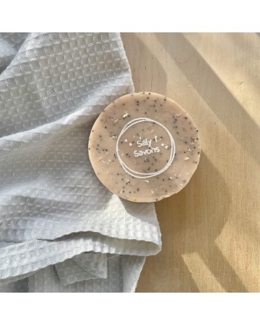 Macadamia and cereals - Body scrub, Natural soap Saly Savons hand good body face luxury soap
