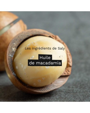 Macadamia et céréales - Gommage pour le corps, savon solide Saly Savons artisanal pour les mains le visage le corps savons ar...