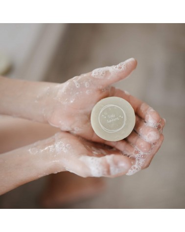 Lait de brebis & miel - Savon solide naturel Saly Savons artisanal pour les mains le visage le corps savons artisanaux luxe