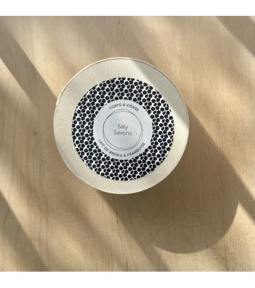 Ewe's milk & raspberry - Natural handmade soap Saly Savons hand good body face luxury soap