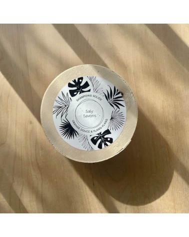 Orange douce Ylang-Ylang - Shampoing solide naturel Saly Savons meilleur doux sans bouteille emballage plastique