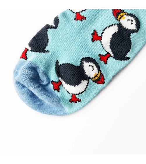 Rettet die Papageientaucher - Bambus Sneaker socken Bare Kind Socke lustige Damen Herren farbige coole socken mit motiv kaufen