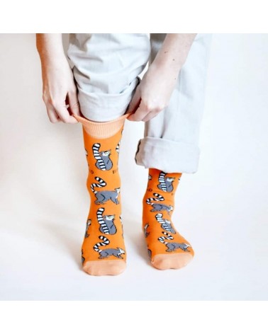 Save the Lemurs - Bamboo Socks Bare Kind funny crazy cute cool best pop socks for women men