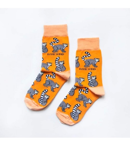 Sauvez les lémuriens - Chaussettes en bambou Bare Kind jolies chausset pour homme femme fantaisie drole originales