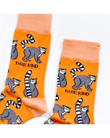 Rettet die Lemuren - Bambus Socken Bare Kind Socke lustige Damen Herren farbige coole socken mit motiv kaufen