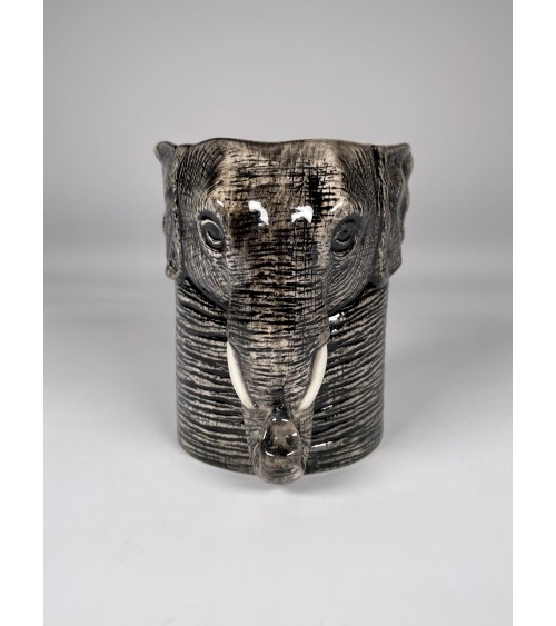 Elephant - Animal Pencil pot & Flower pot Quail Ceramics pretty pen pot holder cutlery toothbrush makeup brush