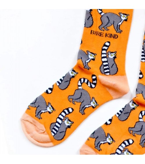 Rettet die Lemuren - Bambus Socken Bare Kind Socke lustige Damen Herren farbige coole socken mit motiv kaufen