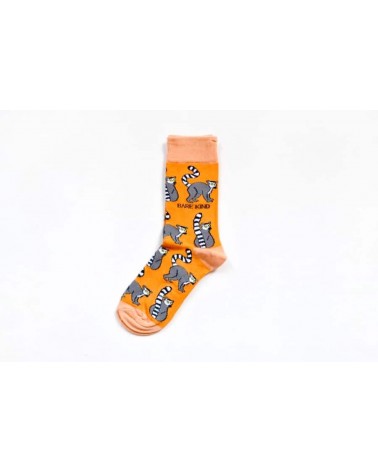 Rettet die Lemuren - Bambus Socken Bare Kind Socke lustige Damen Herren farbige coole socken mit motiv kaufen