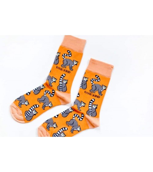 Rettet die Lemuren - Bambus Socken Bare Kind Socke lustige Damen Herren farbige coole socken mit motiv kaufen