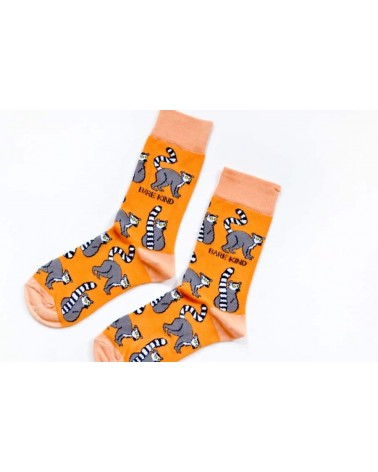 Rettet die Lemuren - Bambus Socken Bare Kind Socke lustige Damen Herren farbige coole socken mit motiv kaufen