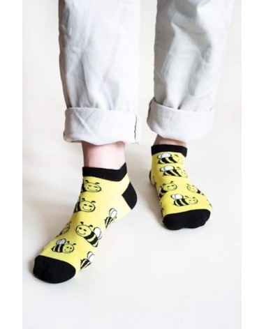 Rettet die Bienen - Bambus Sneaker socken Bare Kind socke kuschelsocken für damen lustig herren farbige coole socken