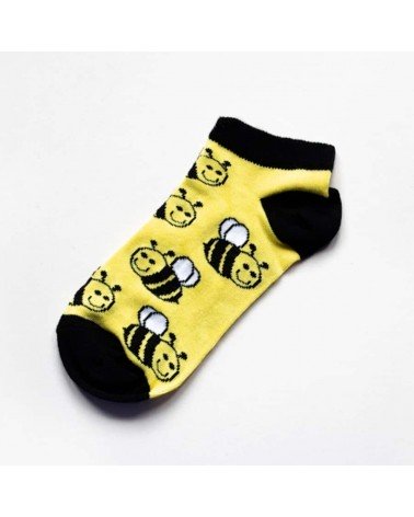 Sauvez les abeilles - Socquettes, chaussettes basses en bambou Bare Kind jolies pour femme originales pour homme chausset rig...