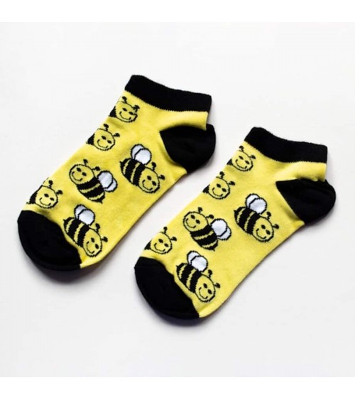 Sauvez les abeilles - Socquettes, chaussettes basses en bambou Bare Kind jolies pour femme originales pour homme chausset rig...