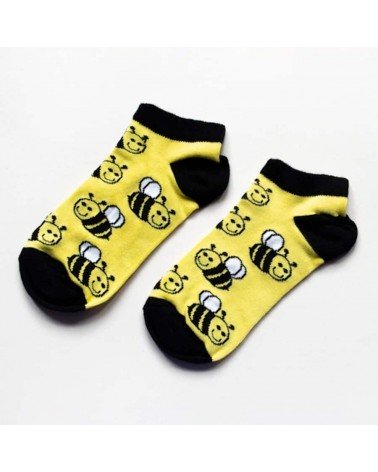 Sauvez les abeilles - Socquettes, chaussettes basses en bambou Bare Kind jolies pour femme originales pour homme chausset rig...