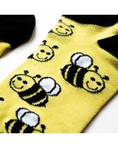 Sauvez les abeilles - Socquettes, chaussettes basses en bambou Bare Kind jolies pour femme originales pour homme chausset rig...