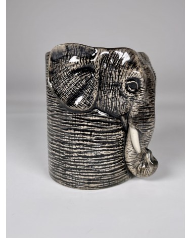 Elefant - Stiftehalter & Blumentopf Quail Ceramics schreibtisch büro kinder besteckbehälter make up pinselhalter