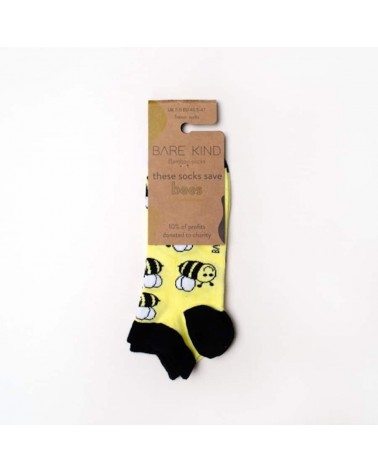 Rettet die Bienen - Bambus Sneaker socken Bare Kind socke kuschelsocken für damen lustig herren farbige coole socken