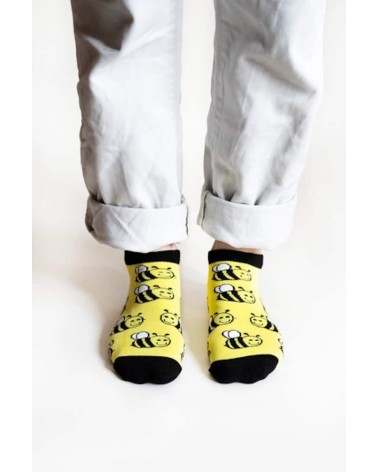 Rettet die Bienen - Bambus Sneaker socken Bare Kind socke kuschelsocken für damen lustig herren farbige coole socken