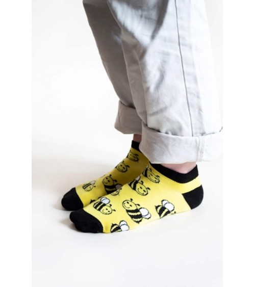 Sauvez les abeilles - Socquettes, chaussettes basses en bambou Bare Kind jolies pour femme originales pour homme chausset rig...