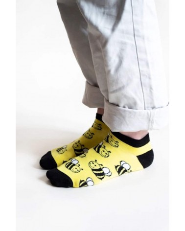 Sauvez les abeilles - Socquettes, chaussettes basses en bambou Bare Kind jolies pour femme originales pour homme chausset rig...