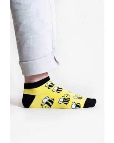 Sauvez les abeilles - Socquettes, chaussettes basses en bambou Bare Kind jolies pour femme originales pour homme chausset rig...