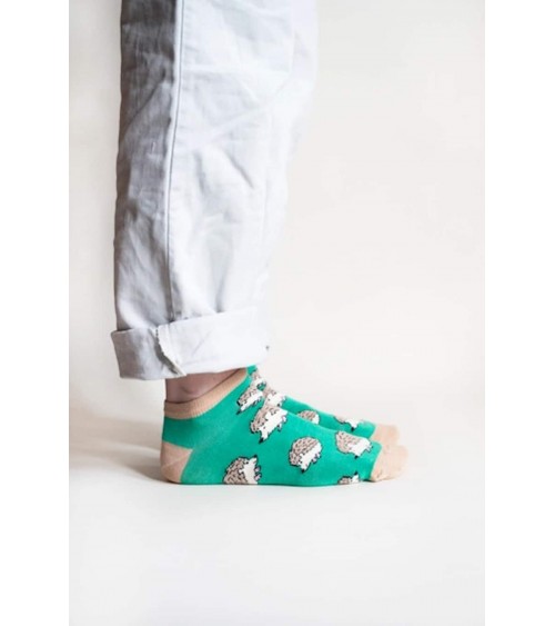 Save the Hedgehogs - Bamboo ankle socks Bare Kind funny crazy cute cool best pop socks for women men