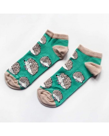 Sauvez les Hérissons - Socquettes, chaussettes basses en bambou Bare Kind jolies pour femme originales pour homme chausset ri...