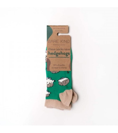 Save the Hedgehogs - Bamboo ankle socks Bare Kind funny crazy cute cool best pop socks for women men