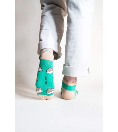 Save the Hedgehogs - Bamboo ankle socks Bare Kind funny crazy cute cool best pop socks for women men