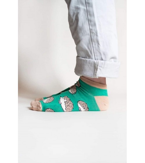 Save the Hedgehogs - Bamboo ankle socks Bare Kind funny crazy cute cool best pop socks for women men